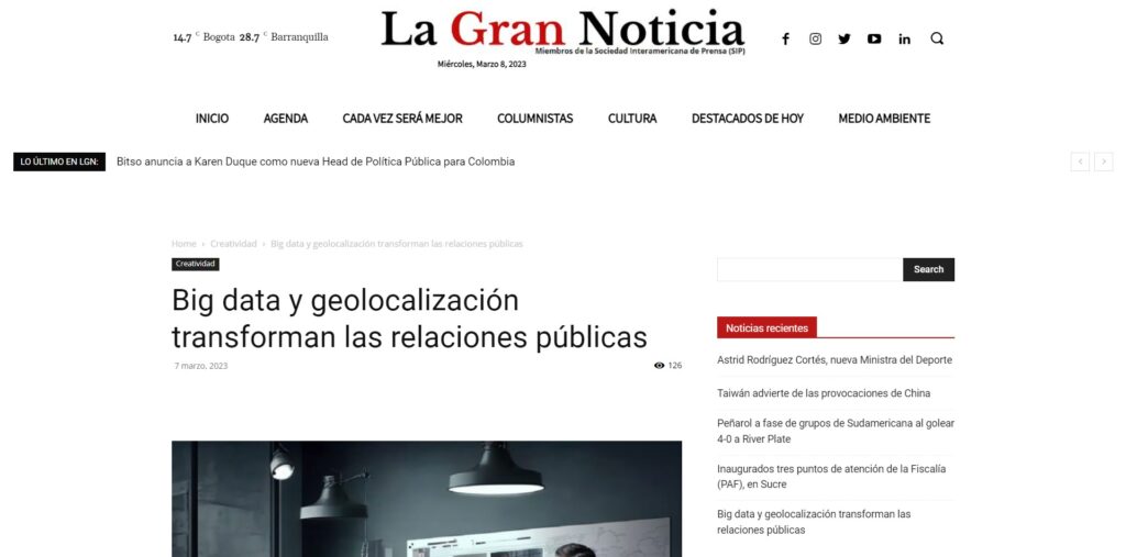 La gran noticia